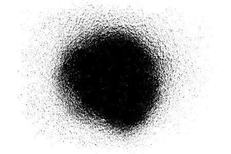 Black grainy texture isolated on white background. Dust overlay. Dark noise granules. Digitally generated image. Vector design elements. Illustration, Eps 10.のイラスト素材