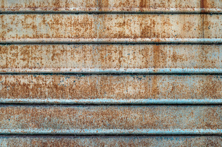 Abstract wall grunge background. Green paint texture pattern. Old rusty metal sheet texture.の写真素材