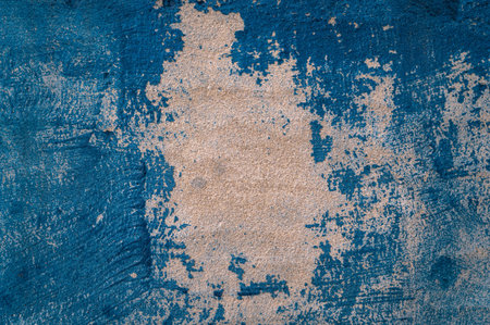 Concrete old blue wall texture. Abstract grunge background. Cement pattern backdrop. Frame design...