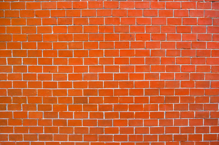 Red brick wall background. Old brickwork texture. Rock block pattern. Vintage stonewall. Abstract grunge urban design. Building masonry backdrop.の写真素材
