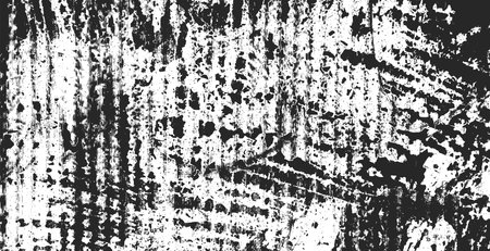 Black and white grunge. Distress overlay texture. Abstract surface dust and rough dirty wall background concept. Worn, torn, weathered effect. Vector illustration, EPS 10.のイラスト素材