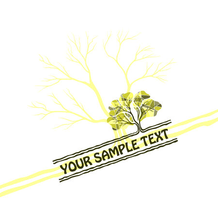 background with a treeのイラスト素材