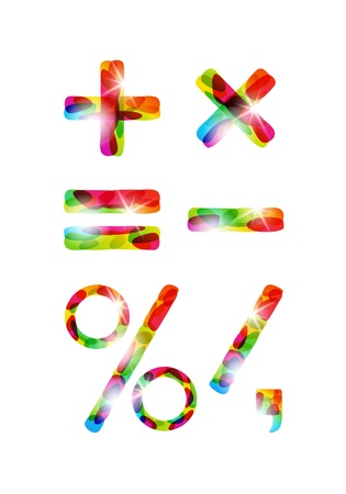 arithmetical signsのイラスト素材