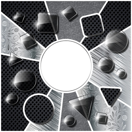 metal platterのイラスト素材