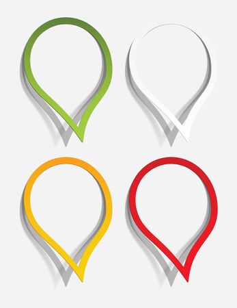 realistic design elementsのイラスト素材