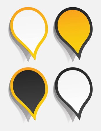 realistic design elementsのイラスト素材