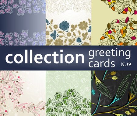 collection greeting cardsのイラスト素材