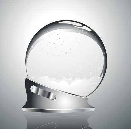 silver ball christmas toy christal xmas sphere happy new yearのイラスト素材