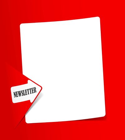 newsletter, realistic design elementsの写真素材