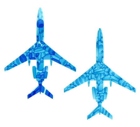 airplane, vector abstract backgroundのイラスト素材