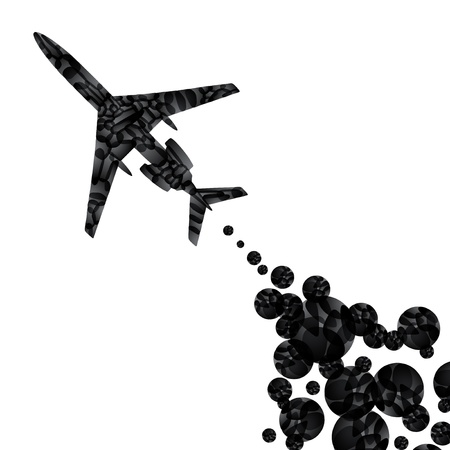 airplane, vector abstract background           のイラスト素材