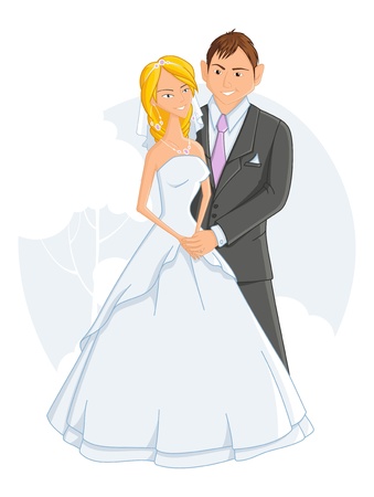 wedding, vector illustration のイラスト素材