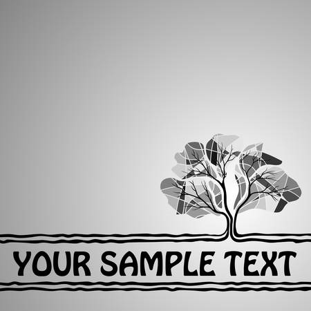 background with a treeのイラスト素材