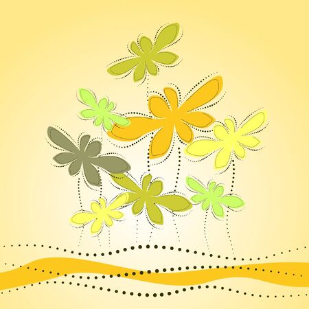 floral backgroundのイラスト素材