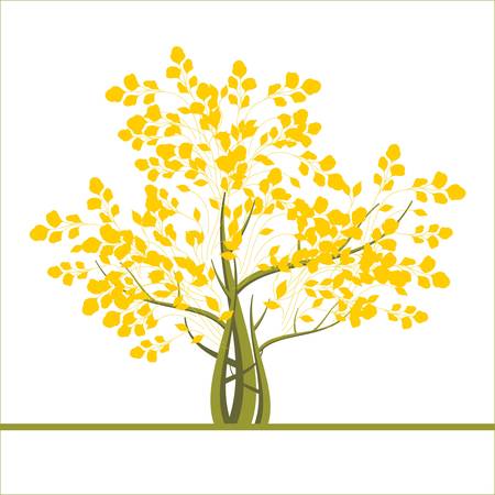 background with a treeのイラスト素材