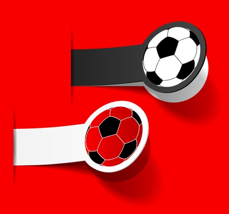 sticker with a picture of a soccer ballのイラスト素材