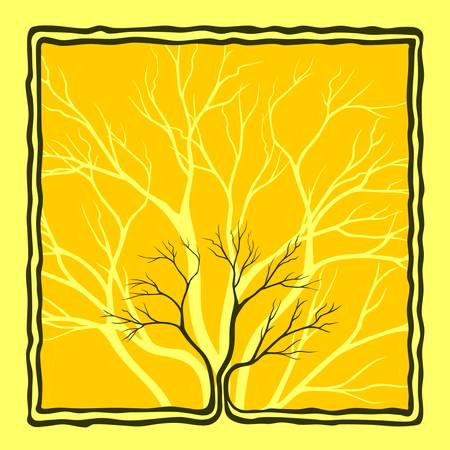 background with a treeのイラスト素材