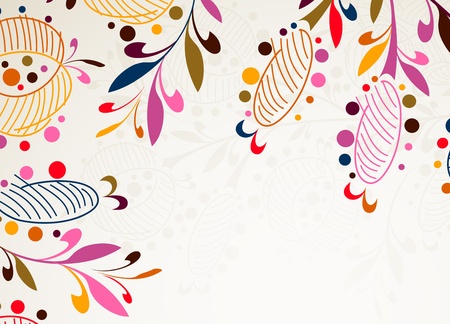 floral backgroundのイラスト素材