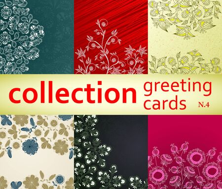 collection greeting cardsのイラスト素材