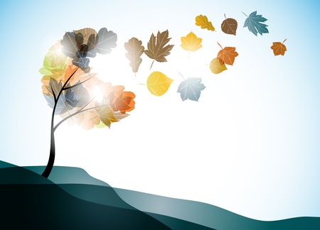 autumn backgroundのイラスト素材