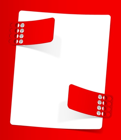 newsletter, realistic design elementsのイラスト素材