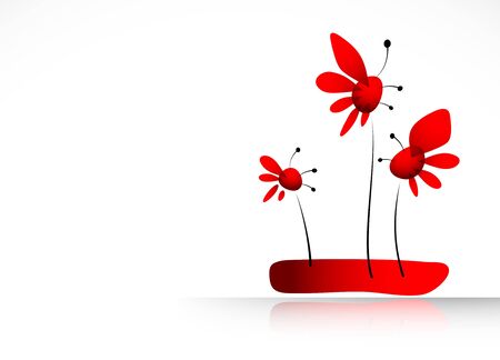 floral backgroundのイラスト素材