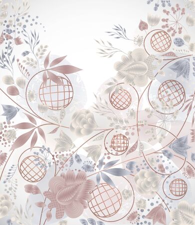 floral backgroundのイラスト素材