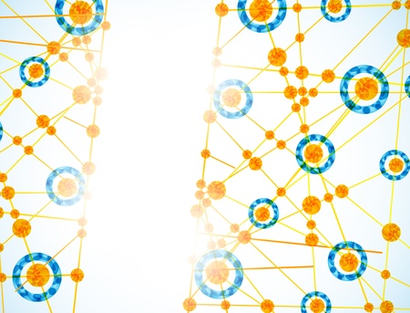 molecular structure, abstract backgroundのイラスト素材