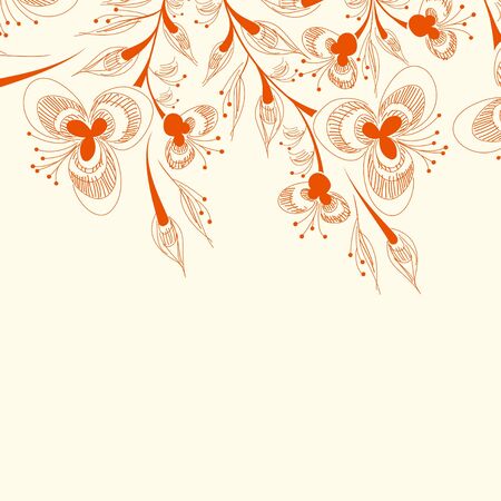 floral backgroundのイラスト素材