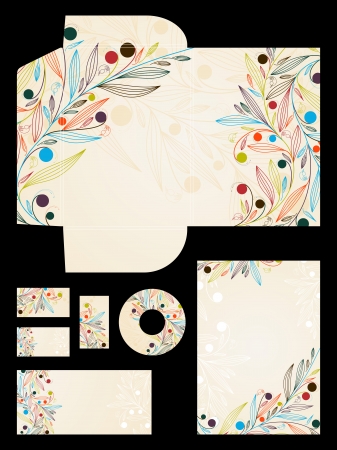 stationery setのイラスト素材