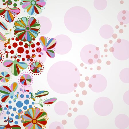 floral backgroundのイラスト素材