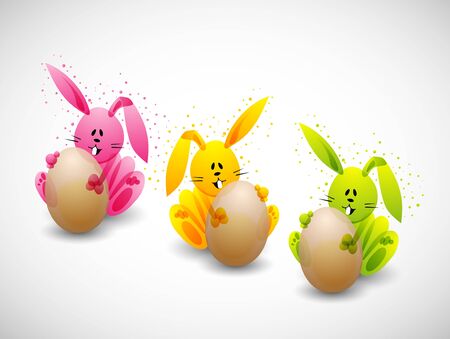 Easter rabbitのイラスト素材