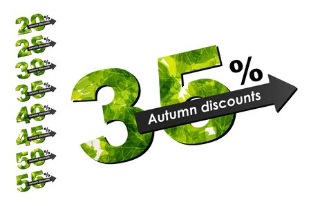 autumn discount saleのイラスト素材