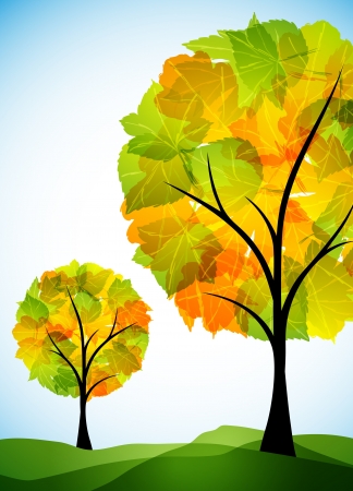 autumn backgroundのイラスト素材