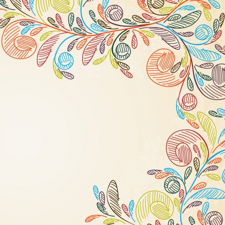 floral backgroundのイラスト素材