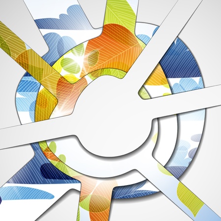 multi layered abstract background with the theme of autumnのイラスト素材