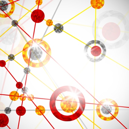 molecular structure, abstract backgroundのイラスト素材