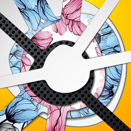 multi layered abstract backgroundのイラスト素材