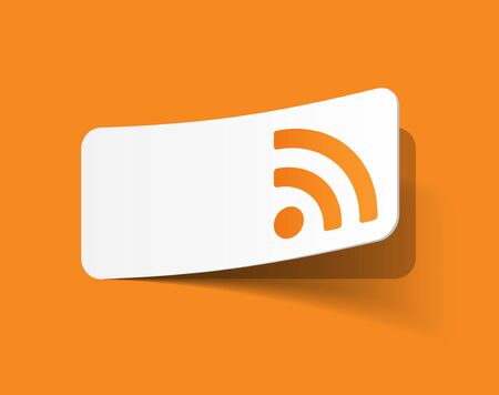 rss stickerのイラスト素材