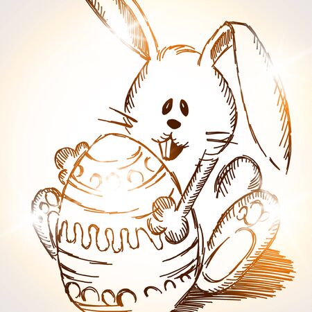 Easter rabbitのイラスト素材