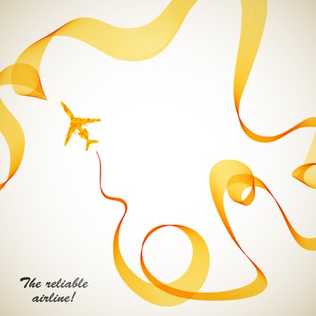 airplane, vector abstract backgroundのイラスト素材