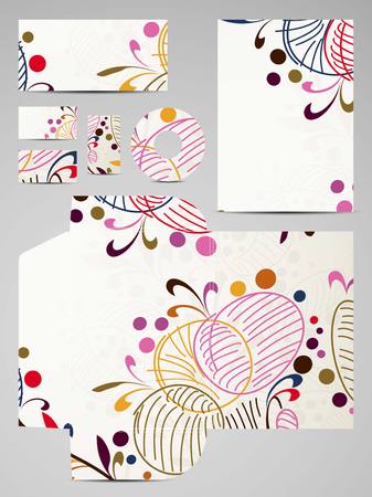 stationery setのイラスト素材