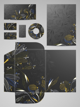 stationery setのイラスト素材