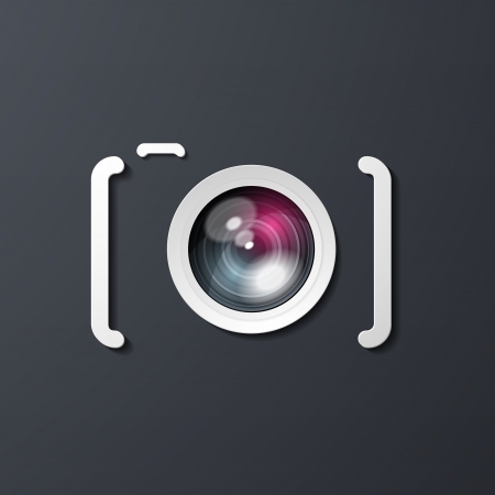 photo camera iconのイラスト素材
