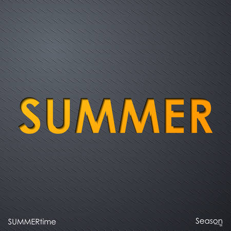 the word summerのイラスト素材