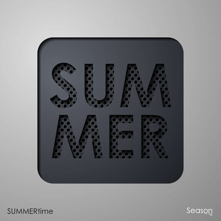 the word summerのイラスト素材