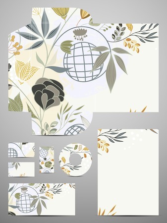 stationery setのイラスト素材