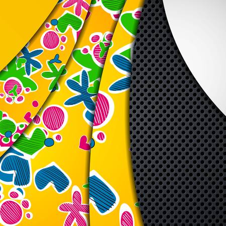 multi layered abstract のイラスト素材