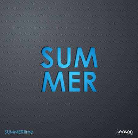 the word summerのイラスト素材