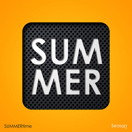 the word summerのイラスト素材